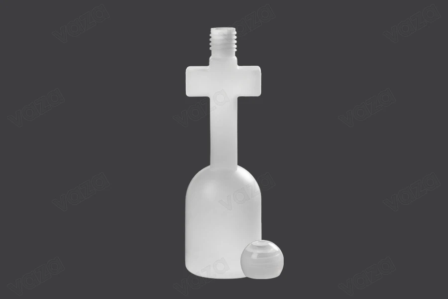 Πλαστικό μπουκαλάκι 125 ml σε σχήμα σταυρού με καπάκι Πλαστικό μπουκαλάκι 125 ml σε σχήμα σταυρού με καπάκι-εικόνα_διαστάσεις