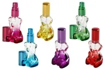 Μπουκαλάκι 10 ml με σπρέι και καπάκι σε σχήμα αρκουδάκι Μπουκαλάκι 10 ml με σπρέι και καπάκι σε σχήμα αρκουδάκι