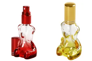 10ml Teddy Bear glass bottle with spray pump and cap-9