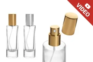 Φιάλη αρωμάτων 30 ml διάφανη με σπρέι και καπάκι αλουμινίου-1