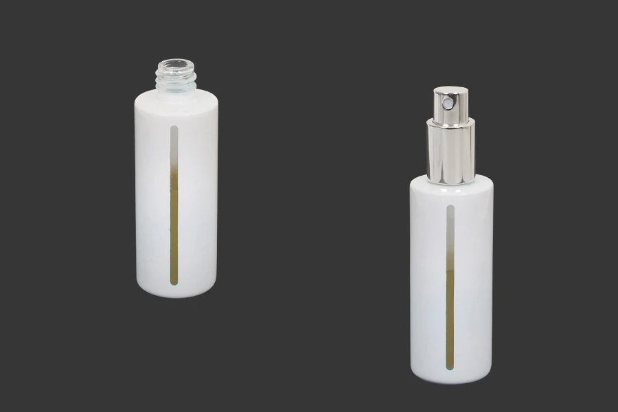 Μπουκάλι 50 ml γυάλινο 18/415 σε λευκό χρώμα Μπουκάλι 50 ml γυάλινο 18/415 σε λευκό χρώμα