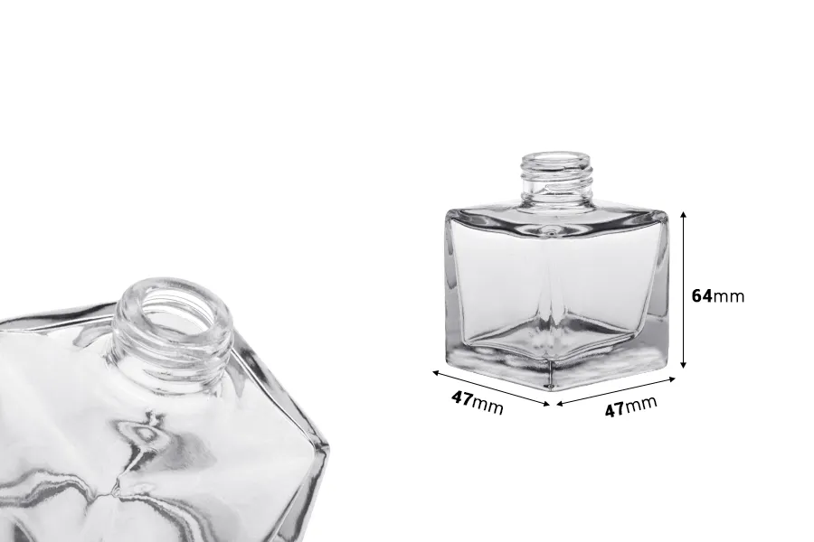 Μπουκαλάκι γυάλινο 50 ml κατάλληλο για αρωματικό χώρου - χωρίς sticks Μπουκαλάκι γυάλινο 50 ml κατάλληλο για αρωματικό χώρου - χωρίς sticks