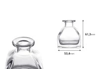 Flacon en verre carré de 50ml