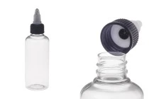 PET-Flasche 100ml mit Einhorndeckel für E-Liquid - 50 Stücke
