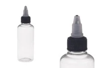 PET-Flasche 100ml mit Einhorndeckel für E-Liquid - 50 Stücke