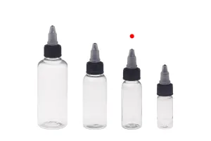 Bouteille PET de 30 ml avec bouchon unicorn noir pour cigarette électronique - 50 pcs-5