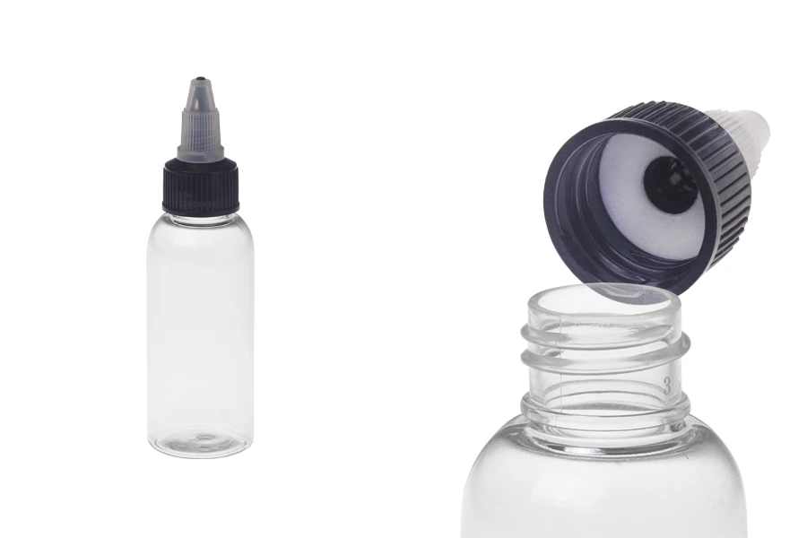 Μπουκαλάκι PET 50 ml με καπάκι unicorn για ηλεκτρονικό τσιγάρο - 50 τμχ Μπουκαλάκι PET 50 ml με καπάκι unicorn για ηλεκτρονικό τσιγάρο - 50 τμχ