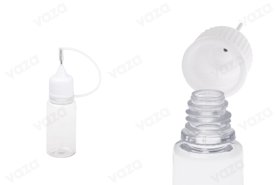 10ml e-cigarette PET plastic dropper with needle tip and white cap - available in a package with 50 pcs 10ml e-cigarette PET plastic dropper with needle tip and white cap - available in a package with 50 pcs-image_product