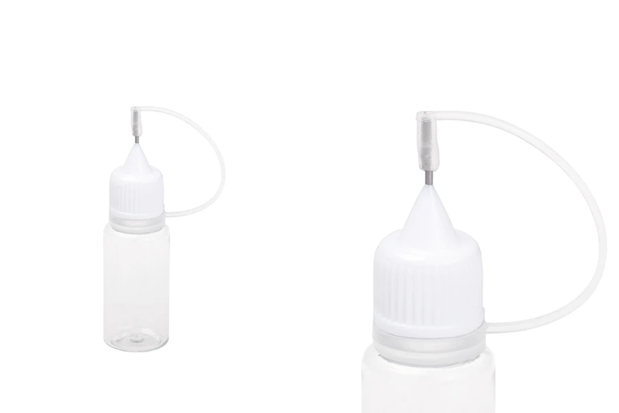 Μπουκαλάκι PET 10 ml με άσπρο καπάκι και βελόνα για ηλεκτρονικό τσιγάρο - 50 τμχ Μπουκαλάκι PET 10 ml με άσπρο καπάκι και βελόνα για ηλεκτρονικό τσιγάρο - 50 τμχ