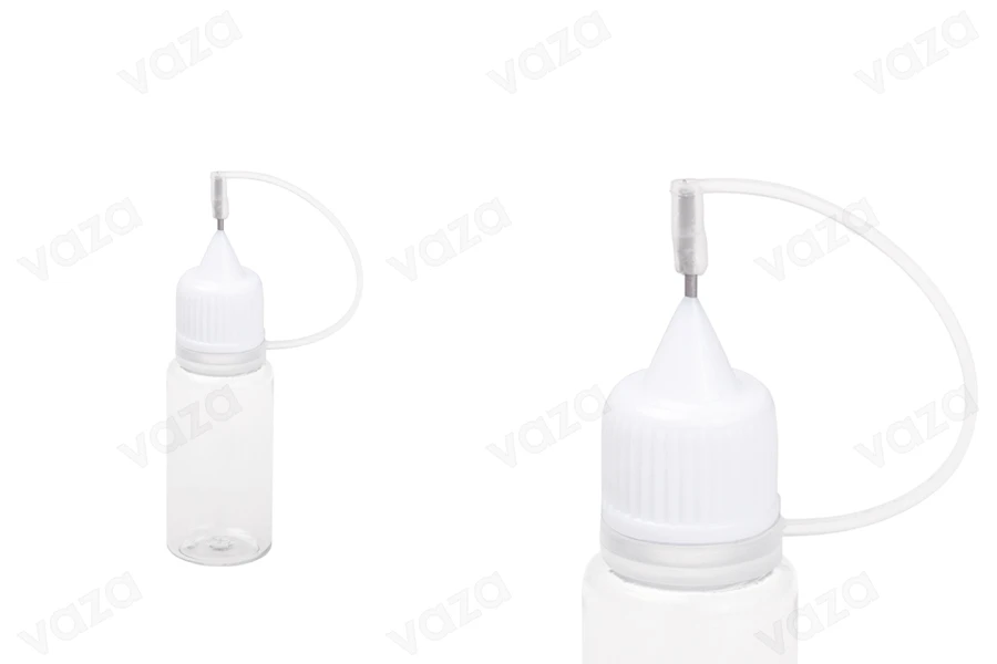 10ml e-cigarette PET plastic dropper with needle tip and white cap - available in a package with 50 pcs 10ml e-cigarette PET plastic dropper with needle tip and white cap - available in a package with 50 pcs-image_dimensions