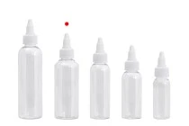 PET-Flasche 100 ml transparent mit weißem twist up Deckel für E- Liquids 50 Stücke PET-Flasche 100 ml transparent mit weißem twist up Deckel für E- Liquids 50 Stücke