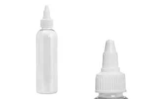 120ml pen shape PET dropper with white unicorn twist off cap for e-cigarettes - available in a package with 50 pcs-1
