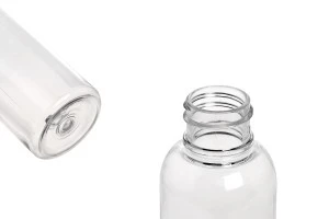 Bouteille transparente PET de 30 ml avec bouchon torsadé unicorn blanc pour cigarette électronique - 50 pcs-6