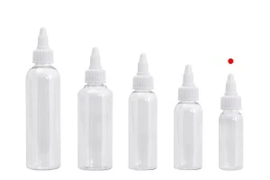 Bouteille transparente PET de 30 ml avec bouchon torsadé unicorn blanc pour cigarette électronique - 50 pcs-7