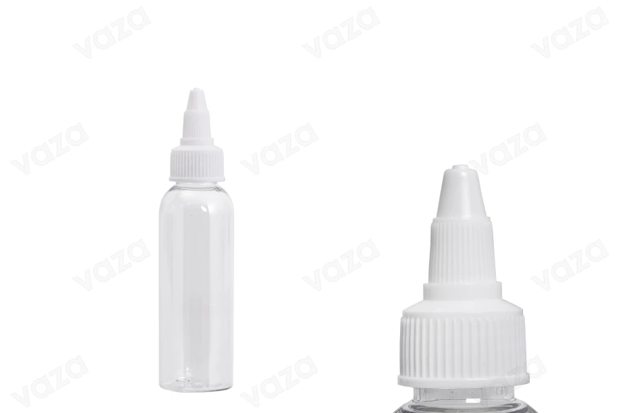 Μπουκαλάκι PET 60 ml διάφανο με λευκό twist up καπάκι unicorn για ηλεκτρονικό τσιγάρο - 50 τμχ Μπουκαλάκι PET 60 ml διάφανο με λευκό twist up καπάκι unicorn για ηλεκτρονικό τσιγάρο - 50 τμχ-εικόνα_προϊοντική
