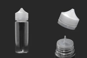Bouteille en plastique de 120 ml Chubby Gorilla (PET) avec bouchon de sécurité pour cigarette électronique - 50 pcs-2