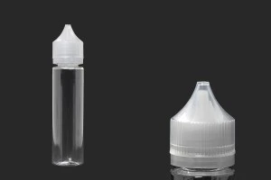 Bouteille en plastique de 60 ml Chubby Gorilla (PET) avec bouchon de sécurité pour cigarette électronique - 50 pcs-1
