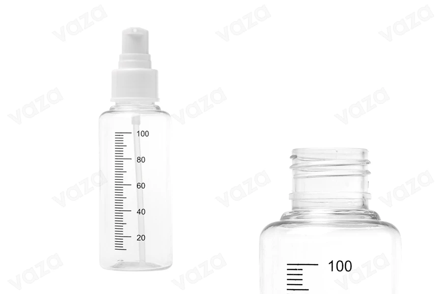 Plastikflaschen 100 ml für Creme- 24 Stücke Plastikflaschen 100 ml für Creme- 24 Stücke-bildabmessungen