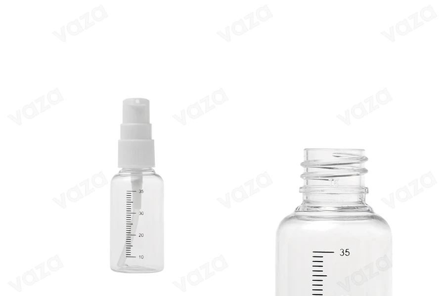 Shishe plastike 35 ml për krem - 36 copë Shishe plastike 35 ml për krem - 36 copë-imazh_dimensione