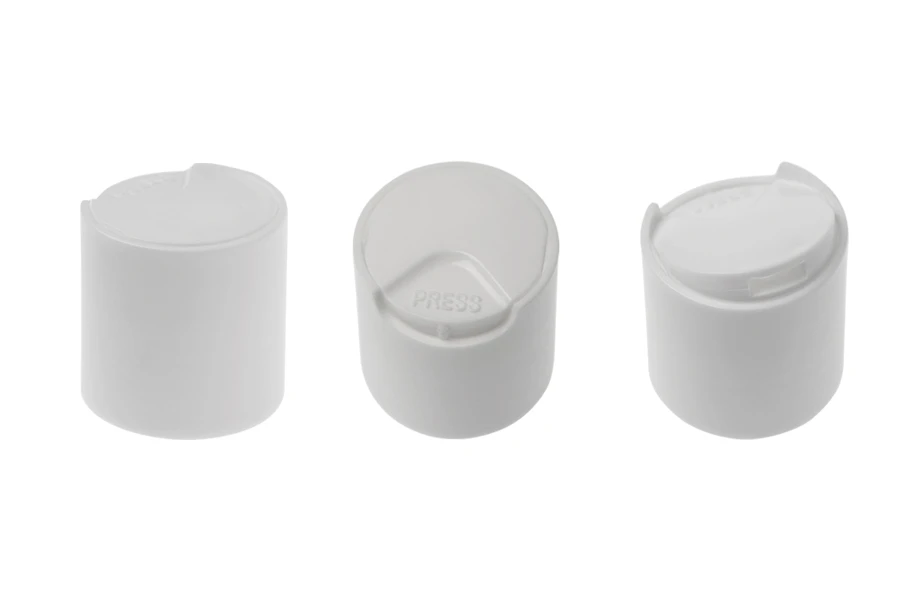 Transparent 35ml graduated plastic bottle with white disc top cap - available in a package with 24 pcs Transparent 35ml graduated plastic bottle with white disc top cap - available in a package with 24 pcs