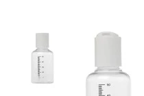 Μπουκαλάκι 50 ml πλαστικό, διάφανο με διαβάθμιση και λευκό καπάκι disk top - 24 τμχ Μπουκαλάκι 50 ml πλαστικό, διάφανο με διαβάθμιση και λευκό καπάκι disk top - 24 τμχ