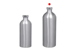 1000 ml aluminum bottle for storing essences, perfumes and alcoholic solutions with screw cap and aluminum cover-5