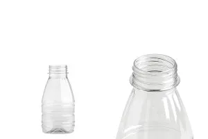Plastic PET transparent bottle 300 ml - pack of 65 pcs-1