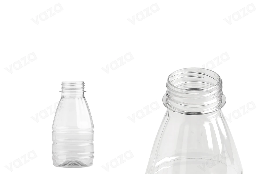 Bottiglia in plastica (PET) 300 ml trasparente - confezione da 65 pz Bottiglia in plastica (PET) 300 ml trasparente - confezione da 65 pz-immagine_prodotto