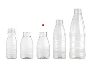Plastic PET transparent bottle 300 ml - pack of 65 pcs-3