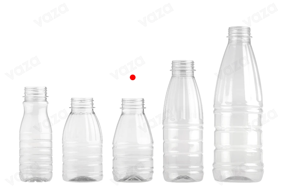 Bottiglia in plastica (PET) 300 ml trasparente - confezione da 65 pz Bottiglia in plastica (PET) 300 ml trasparente - confezione da 65 pz-