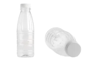 Bottle plastic (PET) 500 ml transparent for milk, juice, beverages-7