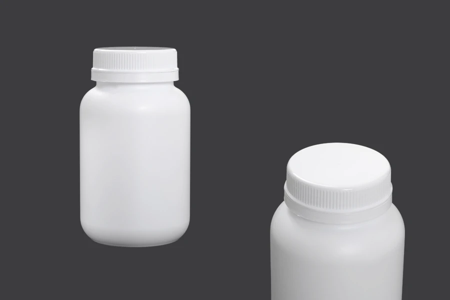 Μπουκαλάκι 300 ml πλαστικό με λευκό καπάκι για φαρμακευτικά σκευάσματα