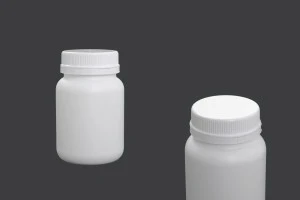 Bouteille de 200 ml en plastique avec couvercle blanc pour préparations pharmaceutiques-1