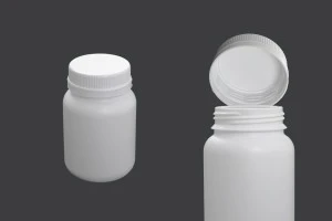 Bouteille de 200 ml en plastique avec couvercle blanc pour préparations pharmaceutiques-2