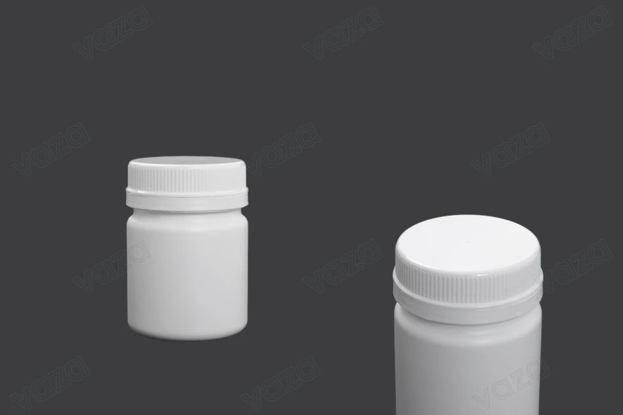 100ml pill and capsule plastic jar with white cap 100ml pill and capsule plastic jar with white cap-image_product