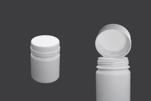 Bouteille de 100 ml en plastique avec couvercle blanc pour préparations pharmaceutiques-2