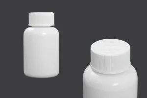 100ml pill and capsule plastic jar with child-resistant cap-1