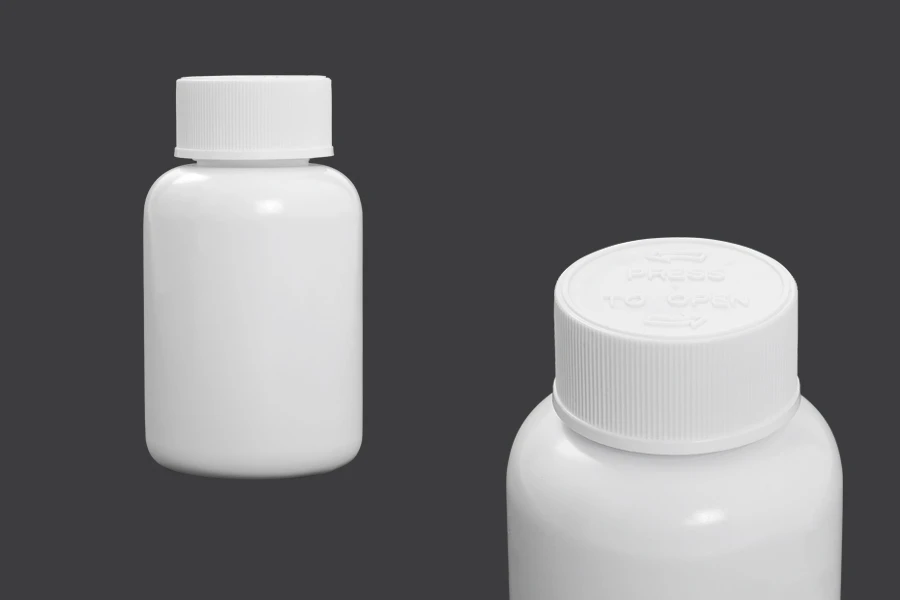100ml pill and capsule plastic jar with child-resistant cap 100ml pill and capsule plastic jar with child-resistant cap