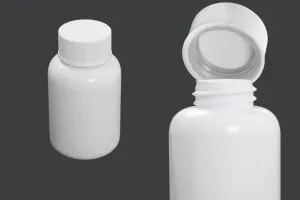100ml pill and capsule plastic jar with child-resistant cap-2