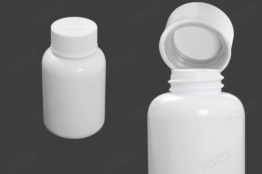 100ml pill and capsule plastic jar with child-resistant cap 100ml pill and capsule plastic jar with child-resistant cap-image_dimensions