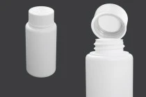 Flasche 80 ml aus Kunststoff für pharmazeutische Produkte mit Sicherheitsverschluss Flasche 80 ml aus Kunststoff für pharmazeutische Produkte mit Sicherheitsverschluss