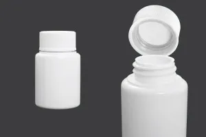 Μπουκαλάκι 50 ml πλαστικό για φαρμακευτικά σκευάσματα με ασφάλεια στο καπάκι - 12 τμχ-2