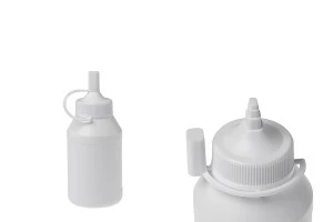 Μπουκαλάκι 300 ml πλαστικό με πώμα ροής - 12 τμχ-1