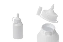 Flacone in plastica da 300 ml con tappo di flusso