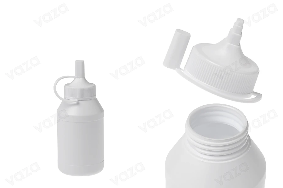 Μπουκαλάκι 300 ml πλαστικό με πώμα ροής - 12 τμχ Μπουκαλάκι 300 ml πλαστικό με πώμα ροής - 12 τμχ-εικόνα_διαστάσεις