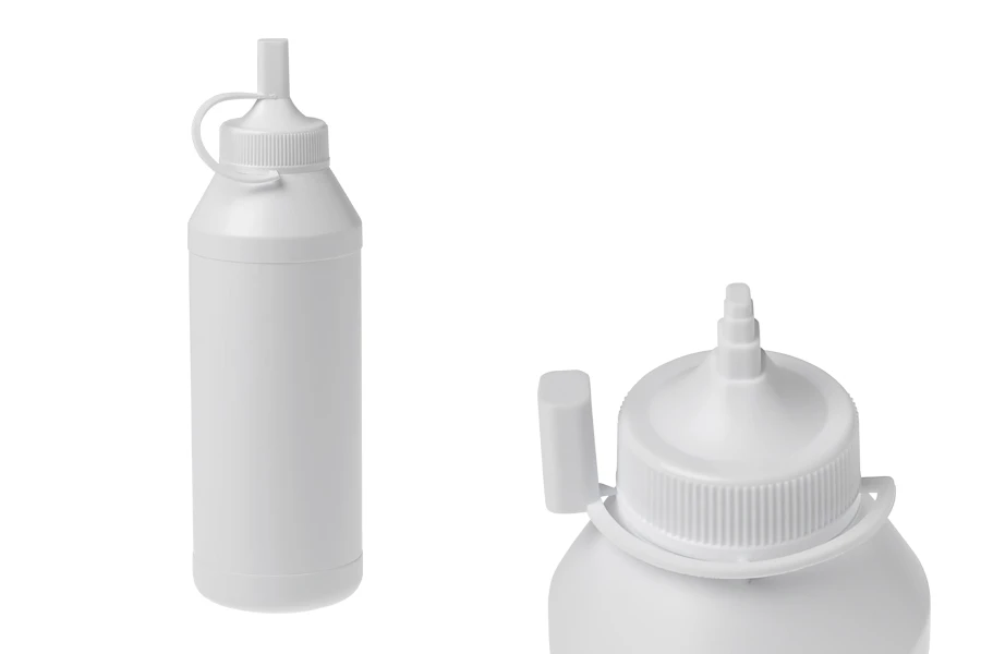 Μπουκαλάκι 600 ml πλαστικό με πώμα ροής