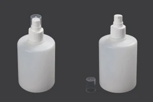 Bouteille en plastique de 300 ml avec pompe 24/410 et couvercle pour les antiseptiques pour les mains et les produits de nettoyage-2