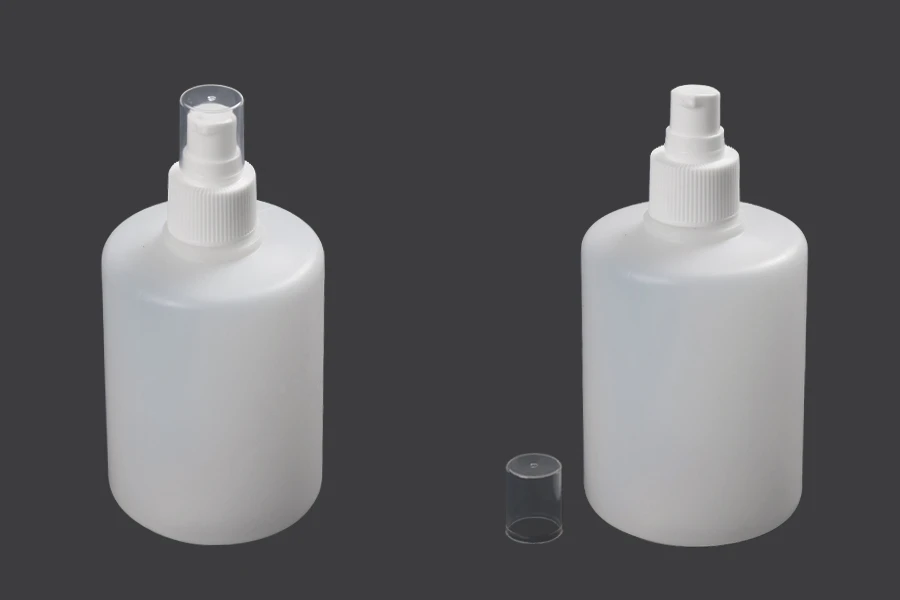 Μπουκάλι πλαστικό 300 ml με αντλία 24/410 και καπάκι για αντισηπτικά χεριών και προϊόντα καθαρισμού Μπουκάλι πλαστικό 300 ml με αντλία 24/410 και καπάκι για αντισηπτικά χεριών και προϊόντα καθαρισμού