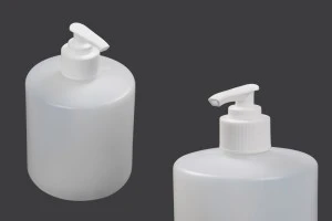 Bouteille en plastique de 500 ml avec pompe 28/410 pour antiseptiques et autres produits de soins-1