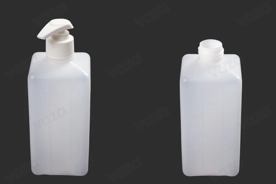 Μπουκάλι πλαστικό 500 ml τετράγωνο με λευκή αντλία 28/410 για αντισηπτικό, προϊόντα καθαρισμού και περιποίησης Μπουκάλι πλαστικό 500 ml τετράγωνο με λευκή αντλία 28/410 για αντισηπτικό, προϊόντα καθαρισμού και περιποίησης-εικόνα_διαστάσεις